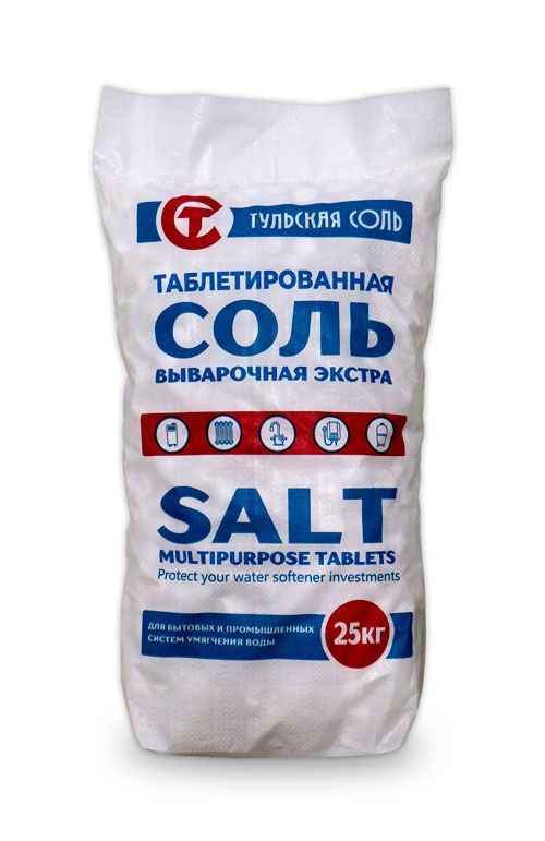 Соль таблетированная в мешке 25кг